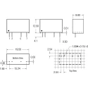 Recom DC/DC Converter 5V DC Output, 400mA, 5V DC Input, 4.5V Min Input, 2W Power, Through Hole SIP Package, 95°C R05P205S/P