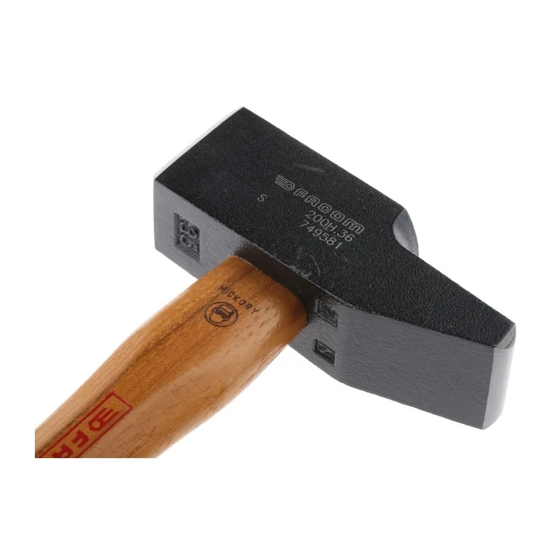 Facom Steel Head Engineer Hammer with Hickory Wood Handle 725g, 300mm Length 200H.36PB
