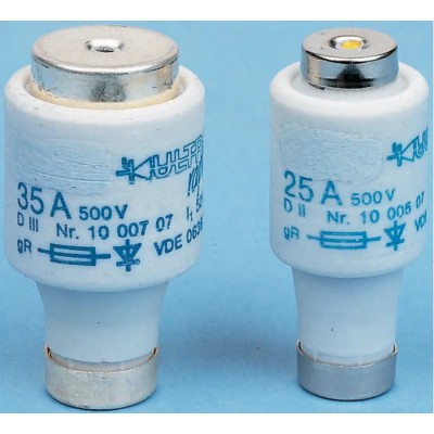 SIBA 4A 500V AC D2 Diazed Fuse E27 Thread Size gR 10-005-07/4A