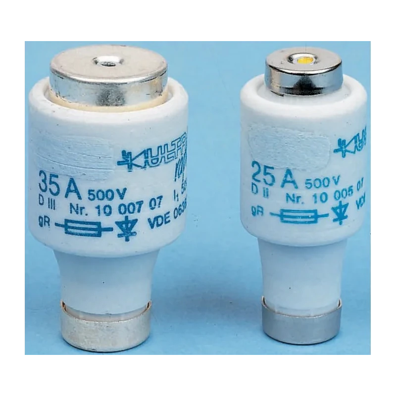 SIBA 4A 500V AC D2 Diazed Fuse E27 Thread Size gR 10-005-07/4A