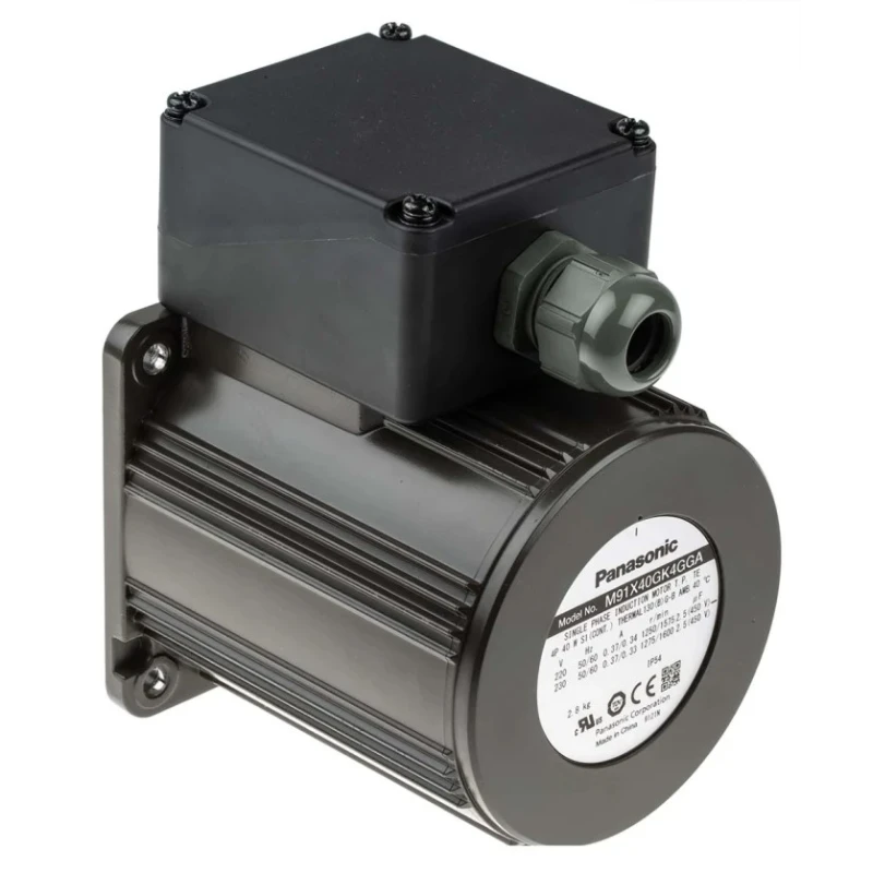 Panasonic Reversible Spur AC Motor 40 W, 1 Phase, 4-Pole, 230 V, Panel Mounting M91X40GK4GGA