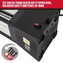 SIP 2 kW Infrared Heater, Floor Mount, 230V AC, On-Off Switch Control, UK Plug 09588