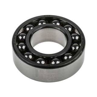 SKF Self-Aligning Ball Bearing 35 mm ID, 72 mm OD, 23 mm Width, Non-Metallic Cage, Steel Balls, Open End, C3 2207 EKTN9/C3
