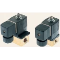 Burkert 3 Port Normally Closed Solenoid Valve Brass Body Polyamide 220V ac 1/4 in 138049