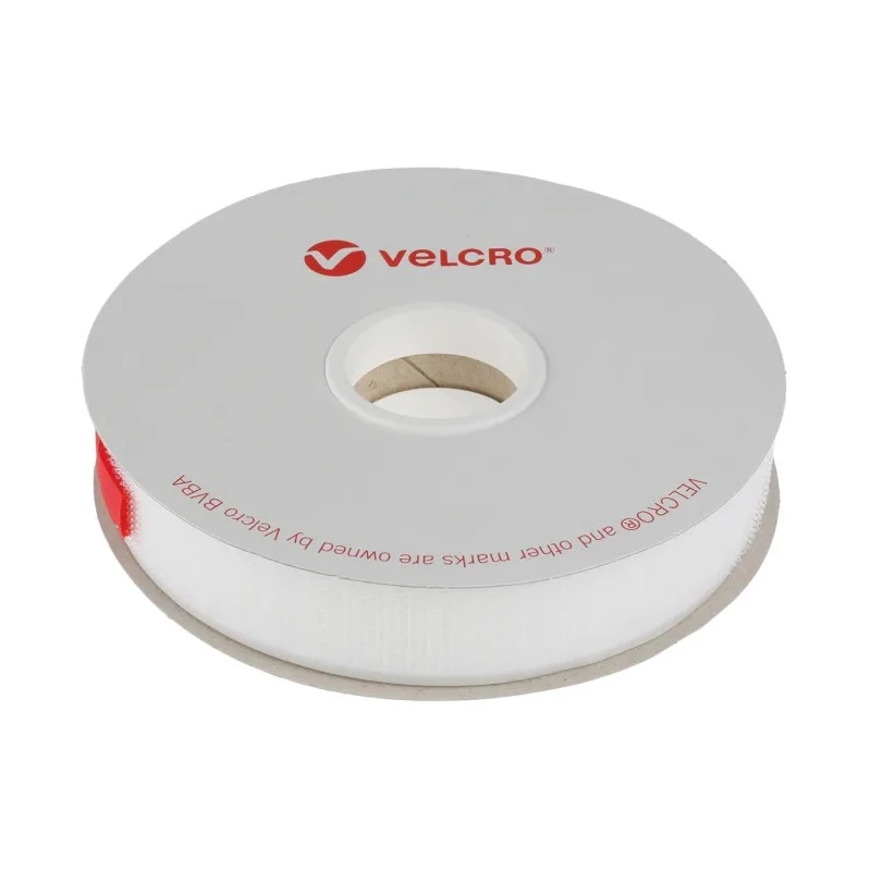 Velcro White Hook Tape, 20mm Width x 5 m Length, Polyamide Material, 2.3mm Thickness EB88020010114472