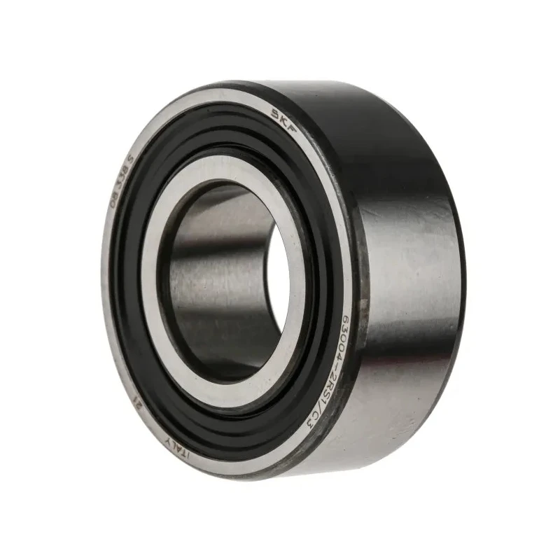 SKF Single Row Deep Groove Ball Bearing 20 mm ID, 42 mm OD, 16 mm Width, C3 Clearance, Sheet Metal Cage 63004-2RS1/C3