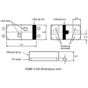 Broadcom 1.85 V Green, Red LED 0603 Surface Mount, 20mA Forward Current, 52mW Power Dissipation HSMF-C165