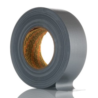 3M Silver Polyethylene Cloth Duct Tape 50mm Width 50m Length 0.26mm Thickness 389