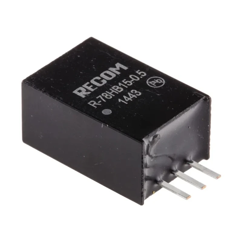 Recom Switching Regulator Through Hole 15V DC Output Voltage 72V DC Max Input Voltage 7.5W Power R-78HB15-0.5