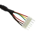 Bulgin USB Cable Male Mini USB Type AB Mountable to Male USB 2.0 6-Pin Header Black 100mm PX0457