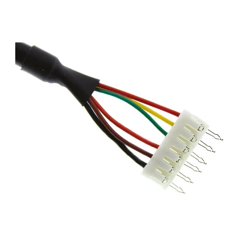 Bulgin USB Cable Male Mini USB Type AB Mountable to Male USB 2.0 6-Pin Header Black 100mm PX0457