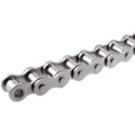 Wippermann Stainless Steel 06B-1 Roller Chain, 5 m Length, 8.66 mm Pin Length, 455 Series, ISO 606 (DIN 8187) 455RF
