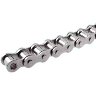 Wippermann Stainless Steel 06B-1 Roller Chain, 5 m Length, 8.66 mm Pin Length, 455 Series, ISO 606 (DIN 8187) 455RF