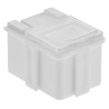 Licefa 5 Cell White ABS Compartment Box 21 mm x 29 mm x 22 mm SMD-BOX N 1-2-3-2-1