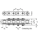 Wippermann Stainless Steel 06B-1 Roller Chain, 5 m Length, 8.66 mm Pin Length, 455 Series, ISO 606 (DIN 8187) 455RF