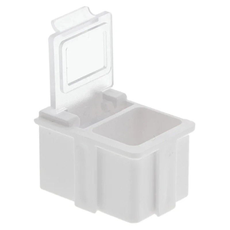 Licefa 5 Cell White ABS Compartment Box 21 mm x 29 mm x 22 mm SMD-BOX N 1-2-3-2-1