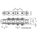 Wippermann Steel 08A-1 Simplex Roller Chain 3 m Length, 17.8 mm Pin Length, Series 40, ISO 606 (DIN 8187) 40-1