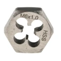 RS PRO Metric High Speed Steel M6 Die Nut, 0.25 Inch Thickness, Hex Size 18.03 mm 424-229
