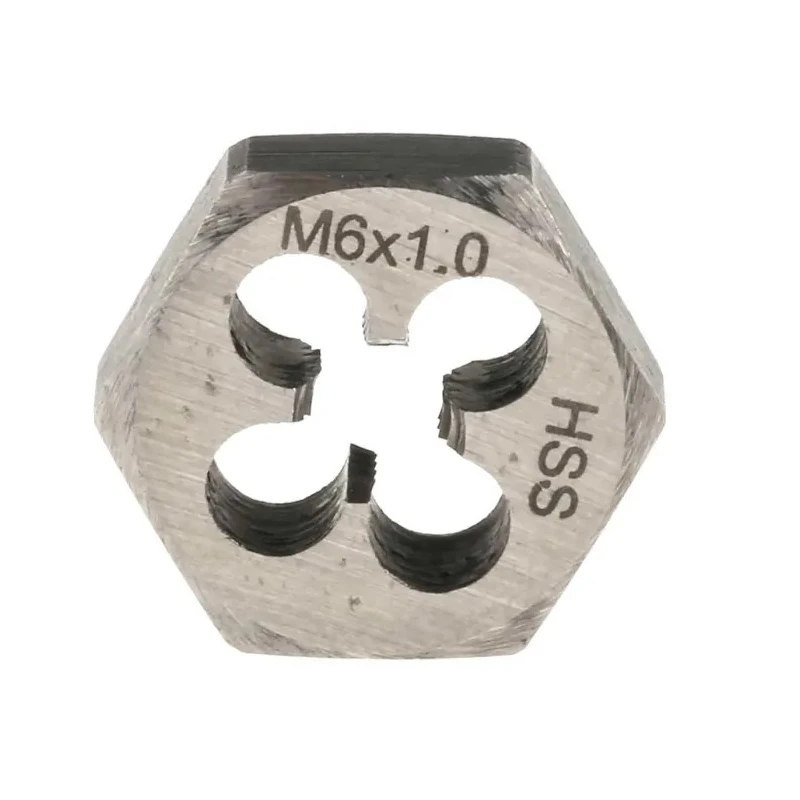 RS PRO Metric High Speed Steel M6 Die Nut, 0.25 Inch Thickness, Hex Size 18.03 mm 424-229