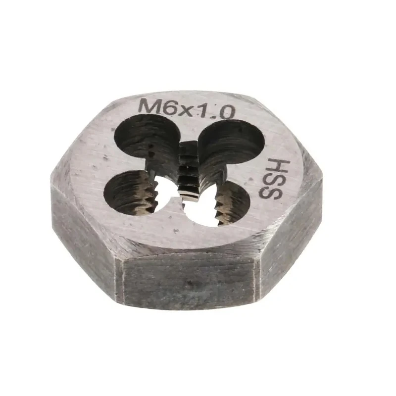 RS PRO Metric High Speed Steel M6 Die Nut, 0.25 Inch Thickness, Hex Size 18.03 mm 424-229