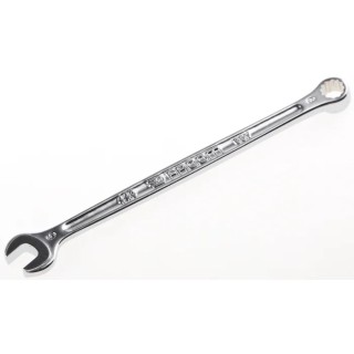 Facom Combination Spanner 4 to 41 mm, Satin Chrome Finish, 12-Point, 15° Offset, 115mm Overall Length 440.6