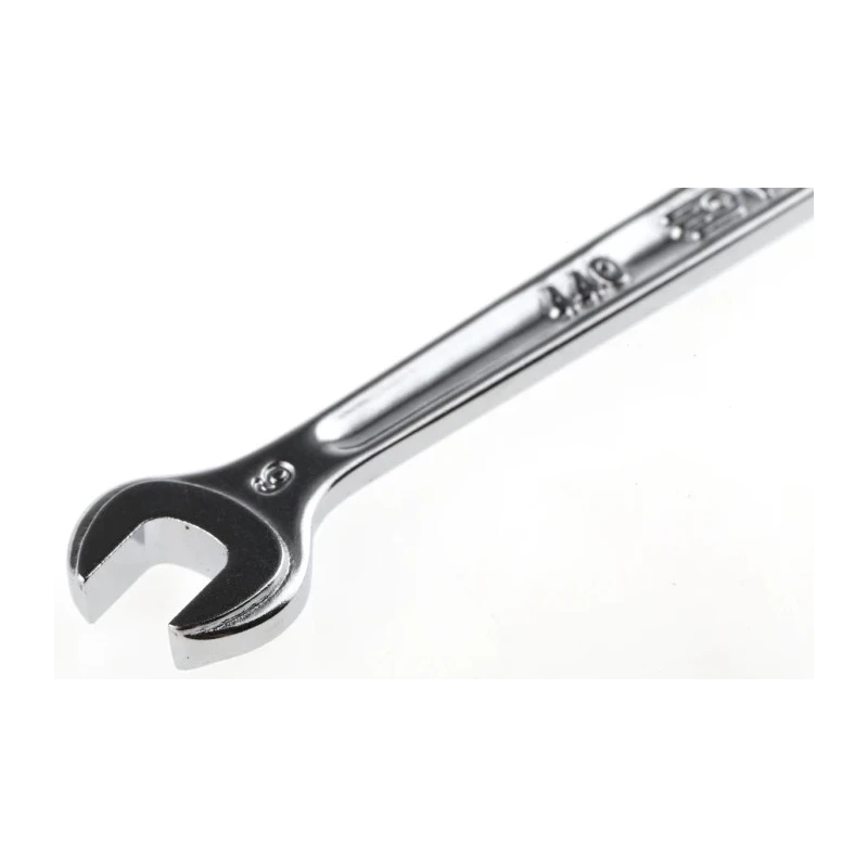 Facom Combination Spanner 4 to 41 mm, Satin Chrome Finish, 12-Point, 15° Offset, 115mm Overall Length 440.6
