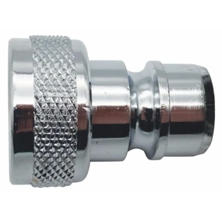 RS PRO Hose Connector 11 mm ID Female Thread Nipple Chrome Plated Brass, BSPP Thread, 35 bar, Temperature -40°C to 234-9561