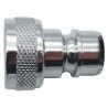 RS PRO Hose Connector 11 mm ID Female Thread Nipple Chrome Plated Brass, BSPP Thread, 35 bar, Temperature -40°C to 234-9561