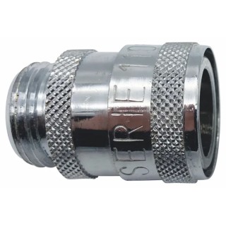 RS PRO Hose Connector 11 mm ID BSPP Male Thread Chrome Plated Brass 35 bar 234-9564