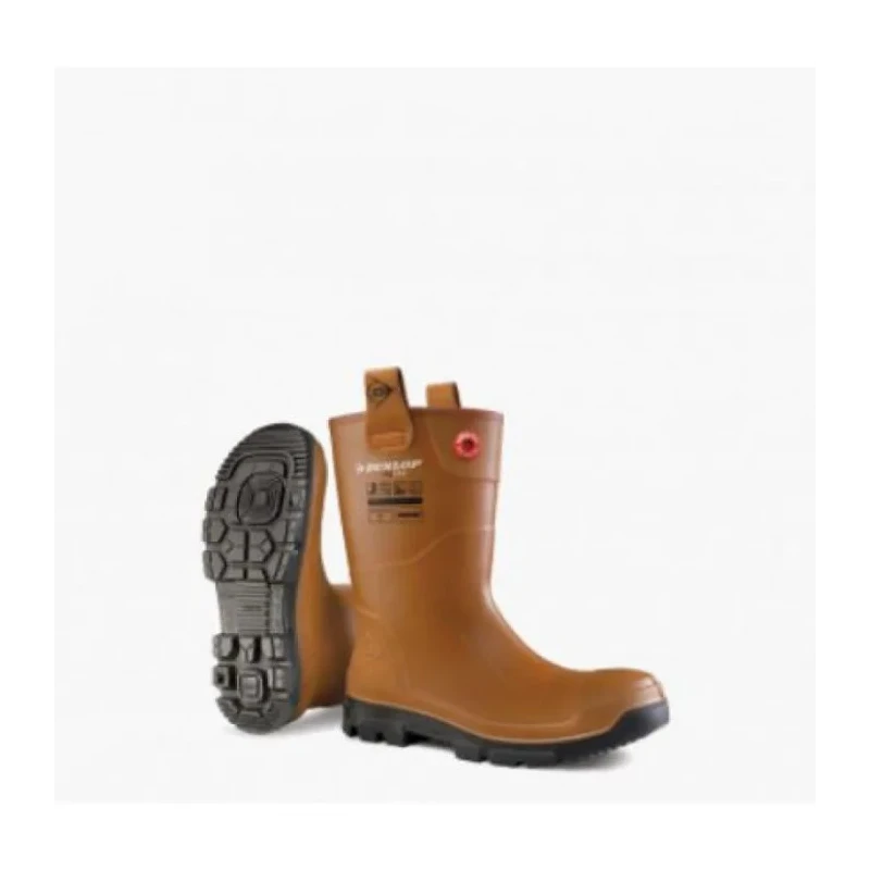 Dunlop Black Stainless Steel Toe Capped Unisex Safety Boots Size 10 EU 44 EN ISO 20345:2011 S5 CI CR SRC ASTM LJ2HR42
