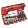 Facom 22-Piece 1/2 in Drive 6 Point Socket Set in Bright Chrome Finish SL.DBOX4