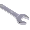 RS PRO Combination Ratchet Spanner 17 mm, 233mm Overall Length, Chrome Vanadium Steel, Chrome Finish 487-218