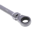RS PRO Combination Ratchet Spanner 17 mm, 233mm Overall Length, Chrome Vanadium Steel, Chrome Finish 487-218