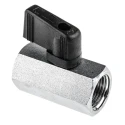 RS PRO Chrome Plated Brass Hydraulic Ball Valve G 3/8 in Threaded Port 2 Ports 30 bar 486-340