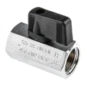 RS PRO Chrome Plated Brass Hydraulic Ball Valve G 3/8 in Threaded Port 2 Ports 30 bar 486-340