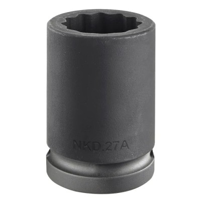 Facom 26 mm 3/4 in Drive Standard Impact Socket, Chrome Molybdenum Steel, Manganese Phosphate Finish NKD.26A