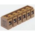 Weidmüller SAK Series Non-Fused Terminal Block, 6-Way, 690V, 41A Current, Screw Mount, Melamine Body, Nickel 7906260000