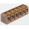 Weidmüller SAK Series Non-Fused Terminal Block, 6-Way, 690V, 41A Current, Screw Mount, Melamine Body, Nickel 7906260000