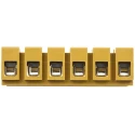 Weidmüller SAK Series Non-Fused Terminal Block, 6-Way, 690V, 41A Current, Screw Mount, Melamine Body, Nickel 7906260000