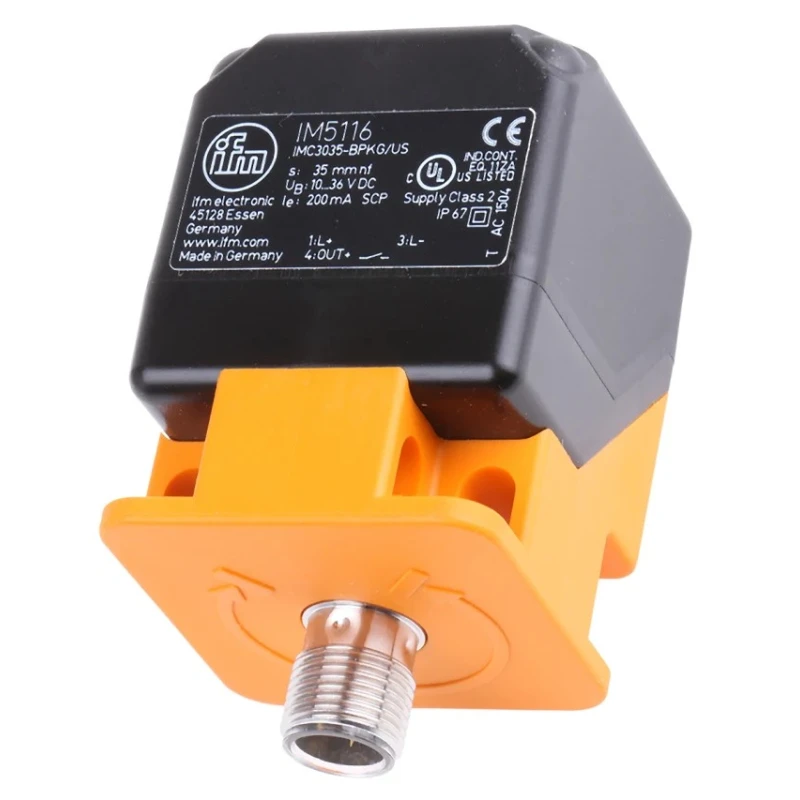 ifm electronic Block Inductive Proximity Sensor PNP 36 V DC, 35 mm Sensing Distance IM5116