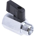 RS PRO Chrome Plated Brass Hydraulic Ball Valve G 3/8 in Threaded Port 2 Ports 30 bar Pressure 486-366