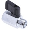 RS PRO Chrome Plated Brass Hydraulic Ball Valve G 3/8 in Threaded Port 2 Ports 30 bar Pressure 486-366