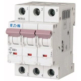 Eaton xPole PXL Miniature Circuit Breaker, 3-Pole, 32A, Type C, 400V AC, 48V DC, 10kA Breaking Capacity 236429 PXL-C32/3