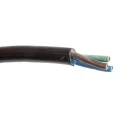 RS PRO 3 Core Power Cable Black 1.5mm² 70°C 100 m PVC Jacket H05VV-F 491-998