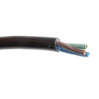 RS PRO 3 Core Power Cable Black 1.5mm² 70°C 100 m PVC Jacket H05VV-F 491-998