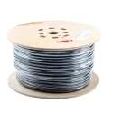 RS PRO 3 Core Power Cable Black 1.5mm² 70°C 100 m PVC Jacket H05VV-F 491-998