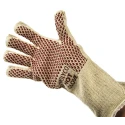 Polyco Healthline Hot Glove White Cotton Nitrile Coated Work Gloves Size 9 4 Gloves per Set 9011