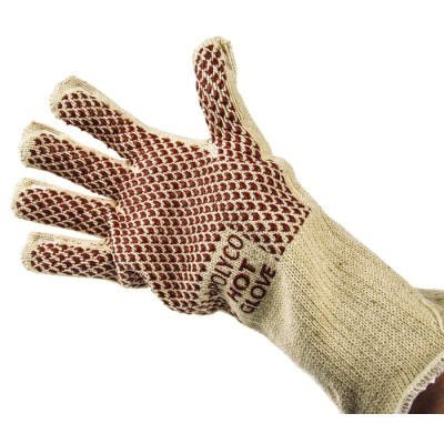 Polyco Healthline Hot Glove White Cotton Nitrile Coated Work Gloves Size 9 4 Gloves per Set 9011