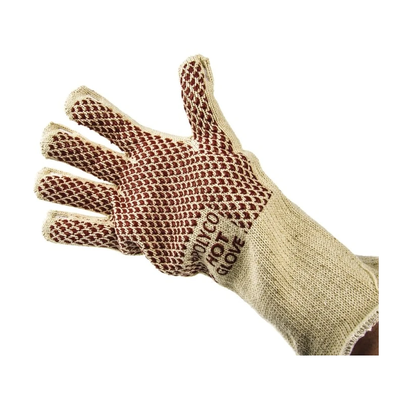 Polyco Healthline Hot Glove White Cotton Nitrile Coated Work Gloves Size 9 4 Gloves per Set 9011