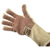 Polyco Healthline Hot Glove White Cotton Nitrile Coated Work Gloves Size 9 4 Gloves per Set 9011